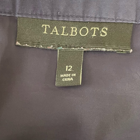 Talbots A-Line Black and White Knee-Length Skirt - Picture 3 of 6